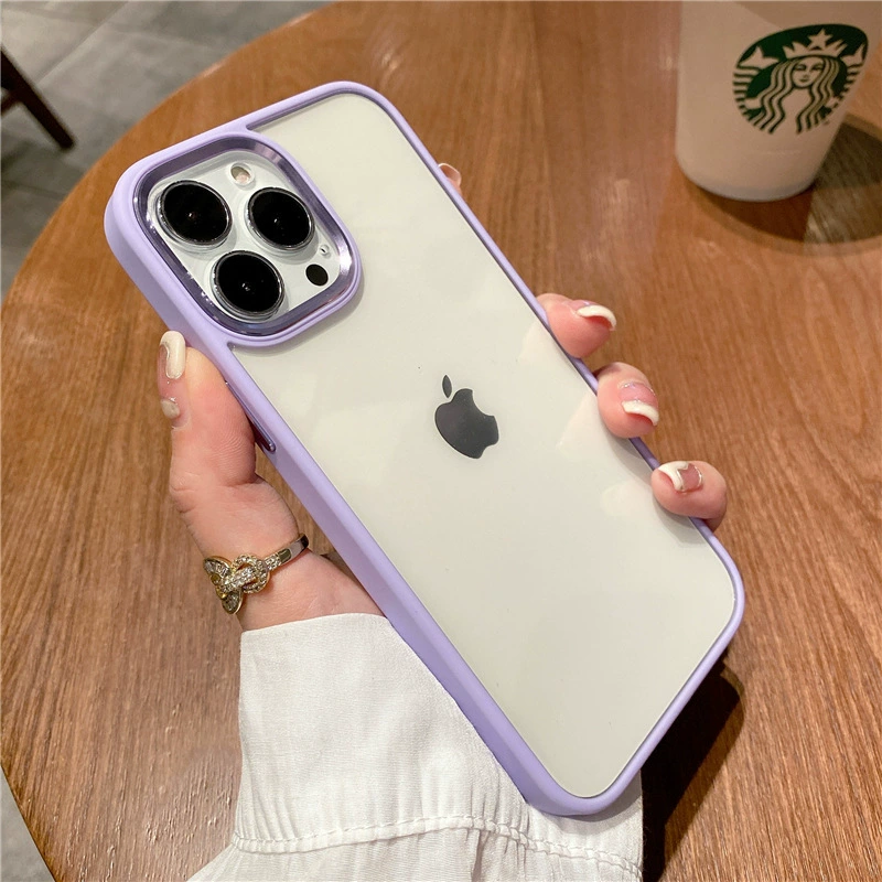 Apple, высококачественный металлический чехол для телефона, прозрачный совместимый с iPhone 12, защитный чехол, индивидуальная подгонка, iphone, 13promax
