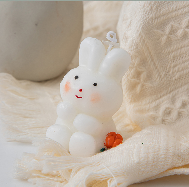 兔子香薰蜡烛伴手礼ins创意家居摆饰套装拍摄道具跨境蜡烛结婚礼详情11