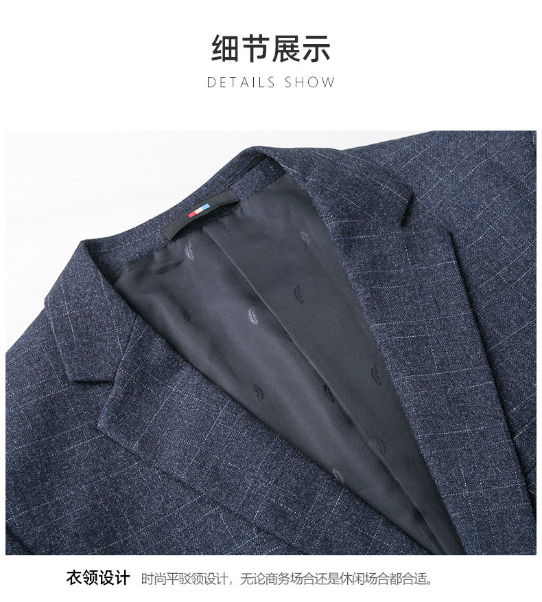 Áo vest nam dáng ôm cổ vest một hàng hai nút phong cách Hàn Quốc — Xanh xám chi tiết 13