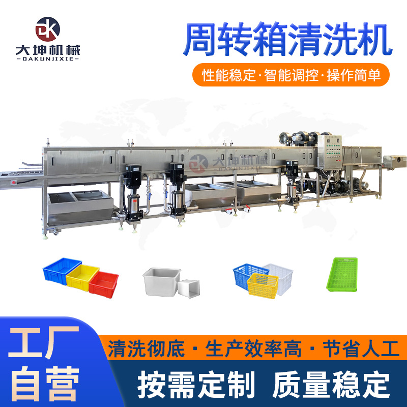 全自动隧道式托盘清洗机 304不锈钢蛋托清洗机 高压四面喷淋洗箱