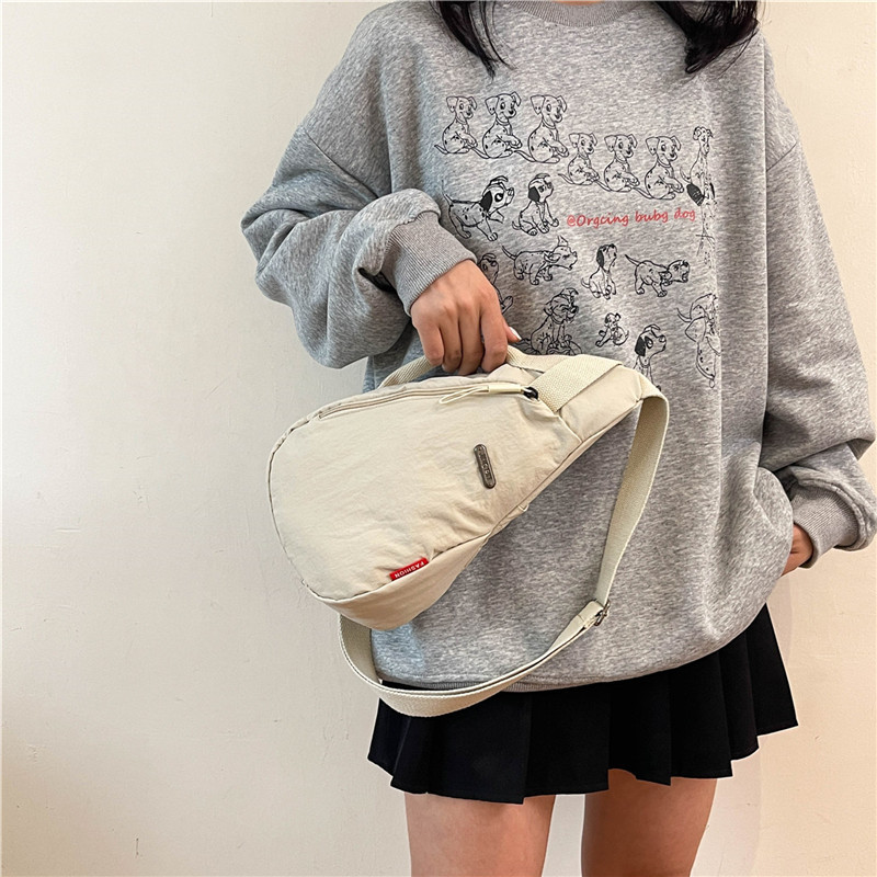 Nouveau sac en tissu Oxford à la mode pour hommes et femmes, sac de poitrine à bandoulière simple et polyvalent, sac à main d'extérieur_voghion.com