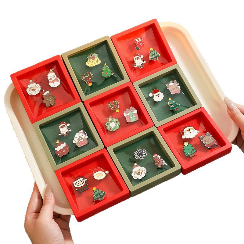 Navidad adorable broche hermosa caja de regalo insignia joyería pectoral pin alce Yiwu productos al por mayor