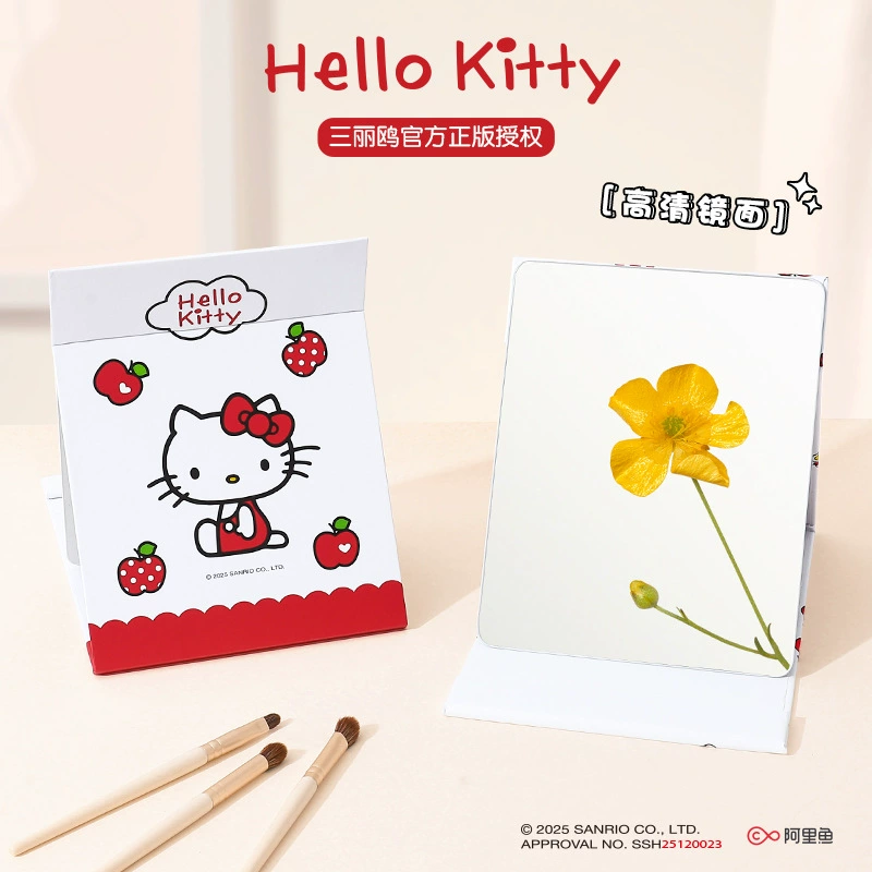 Санри-оу Hello kitty, портативное складное cartoon-зеркало для учащихся начальной школы