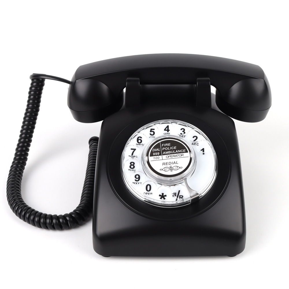Antiguo teléfono Tarjeta de inserción de hotel habitación de huéspedes casa fijo retro teléfono fijo Dial-Up teléfono mayorista fabricante