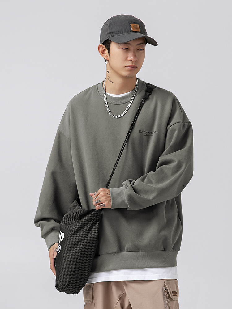 Sudadera con Estampado Americano de Moda para Hombre, Estilo Coreano y Japonés, Primavera 2025, Nueva Chaqueta Retro Holgada para Parejas