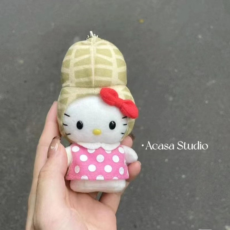 中古ピーナッツベビーハローキティバッグペンダントスクールバッグ小さなペンダント人形ぬいぐるみかわいいハロー|undefined