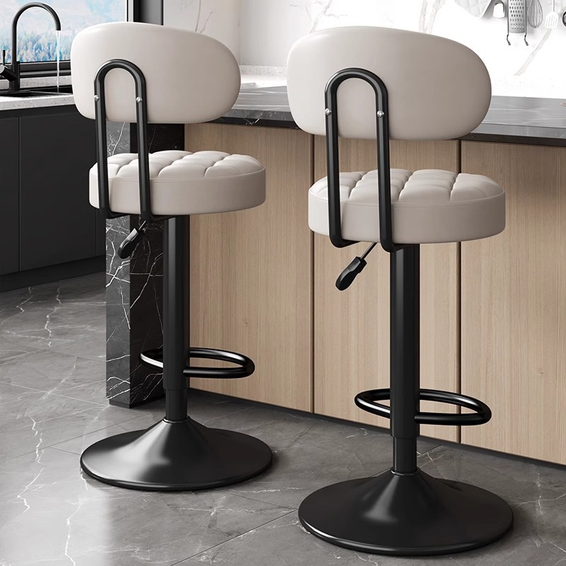 silla de bar taburete de pies altos respaldo elevable taburete de bar giratorio silla de bar casera cajero taburete redondo silla giratoria