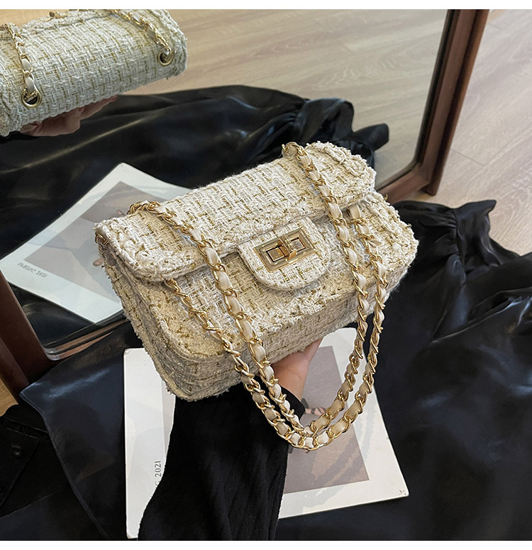 Borsa a tracolla donna con catena piccola borsa a spalla elegante_voghion.com