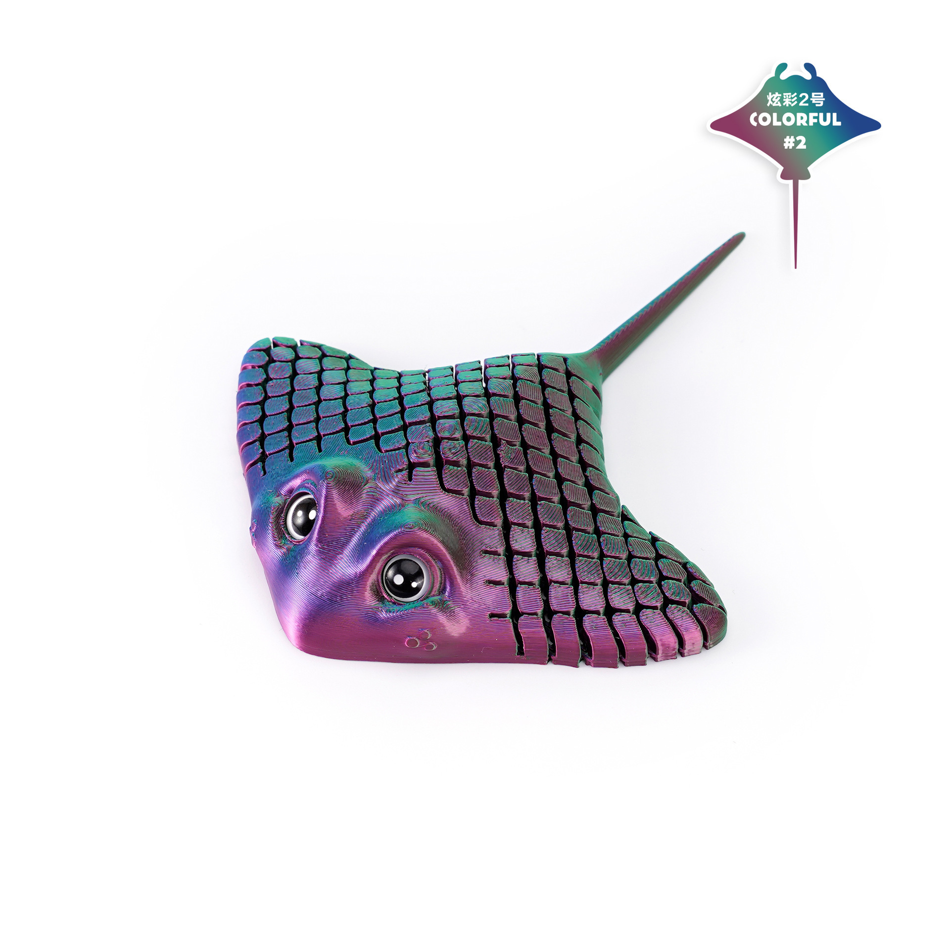 Ventas transfronterizas de impresión 3D peces diablo rayas ornamentos acuario paisajismo ornamentos creativos juguetes de impresión 3D para niños