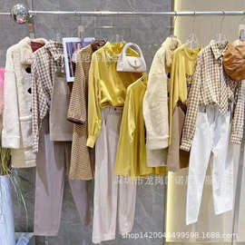 UD柚丁系列货撤柜25年春装外套马甲套装连衣裙品牌尾货外贸