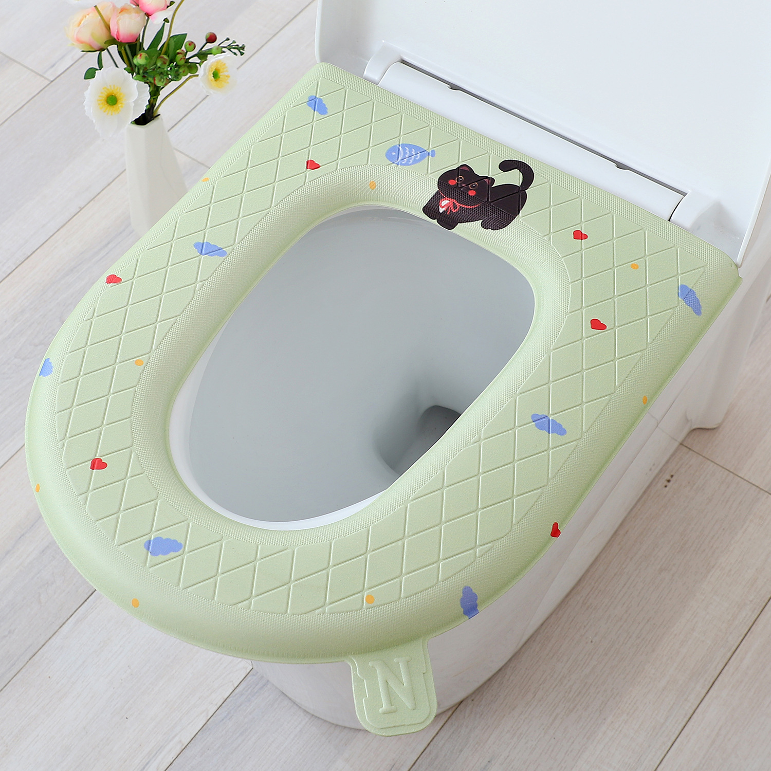 Mèo yêu xanh không thấm nước mở rộng / 40*47