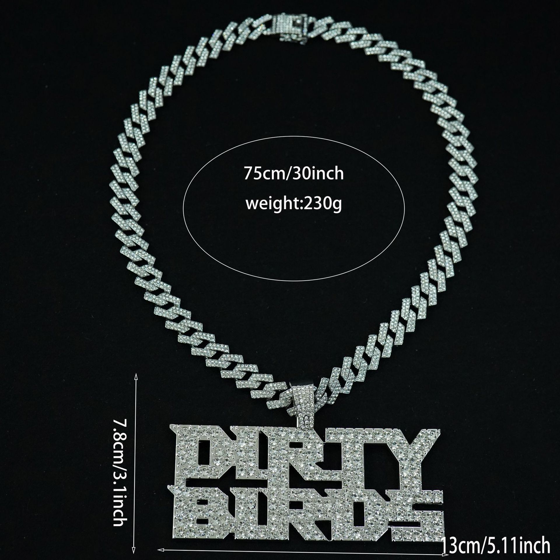 DIRTYBIRDS Super Bowl Rugby Atlanta Falcons Colgante Rock Punk Personalidad Collar Hombre