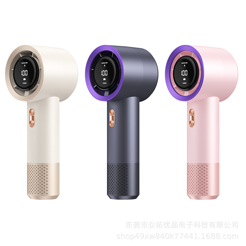 T13クロスボーダー新型高速暴力手持ち小型ファン携帯型デジタル表示ターボ無葉ファンターボ氷敷|undefined