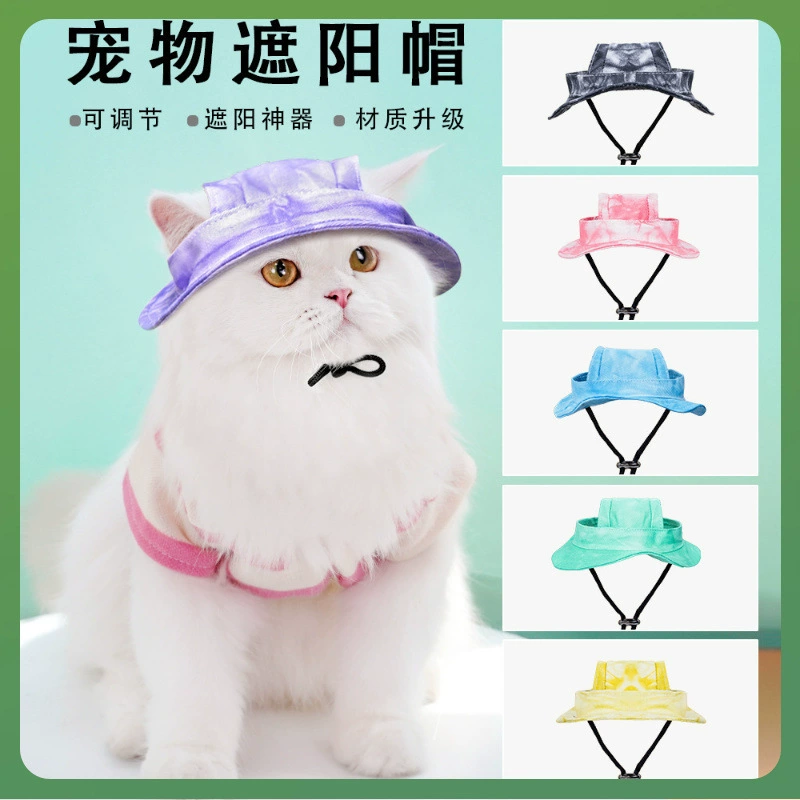 ✅ Шапки для домашних животных для щенков и кошек, мини-ковбойский солнцезащитный козырек, соломенные рыбацкие шляпы, чехлы для шлемов, партия принадлежностей для прогулок