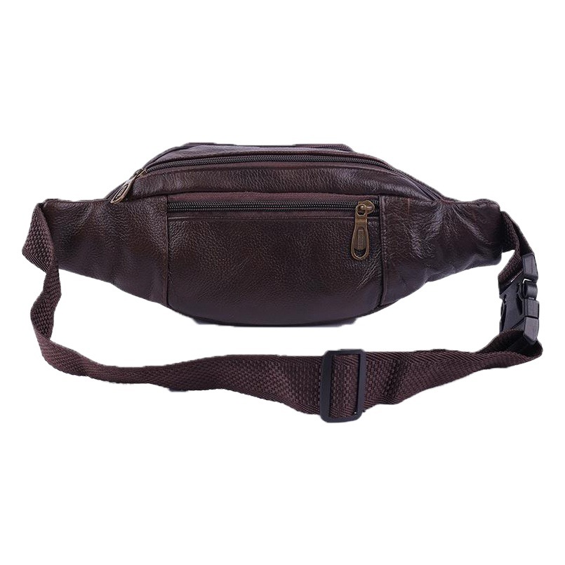 Hot Business Men's cash register bag multi-function camera bag cowhide Business Bag running sports manufacturers wholesale