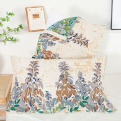 純綿ガーゼ枕タオルのペアは柔らかくて快適でシンプルです。