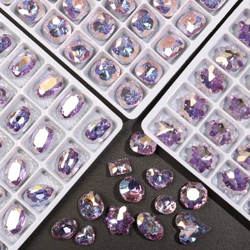 신제품 쉐이크 사운드 폭발 보라색 안개 코팅 뾰족한 바닥 드릴 비뚤어진 심장 DIY 네일 드릴 지방 사각형 복숭아 심장 K9 드릴 도매