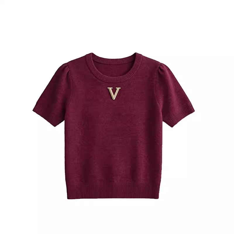Chanel-Style Short-Sleeve Knit Top for Women, 2026 Summer New Model, Unique and Stylish, Beautiful Blouse, Popular Women's Clothing