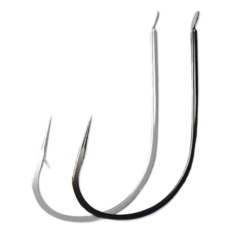 Flat Hailixi black white spiny fishhook explosive hook string hook bulk fishhook string hook fishing gear wholesale