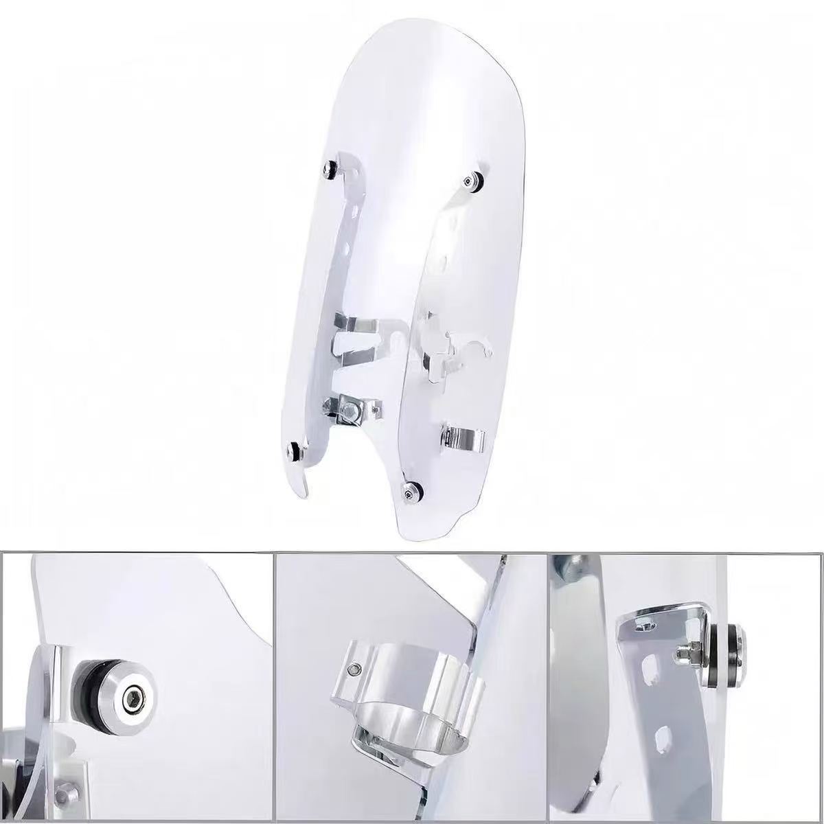 Suitable for Indian Scout Light Cavalry, front windshield, transparent windscreen, thickened 4.2MM windshield, 2016-2024 models