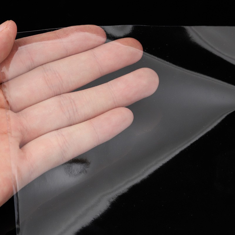 Fabricante suministro de película electrostática transparente materia prima material de película electrostática blanca lechosa se puede cortar tamaño de impresión