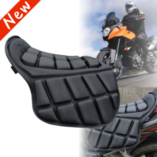 Electric motorcycle 3D shock-absorbing cushion cover heat insulation sunscreen four seasons universal battery car seat cushion long-distance riding equipment