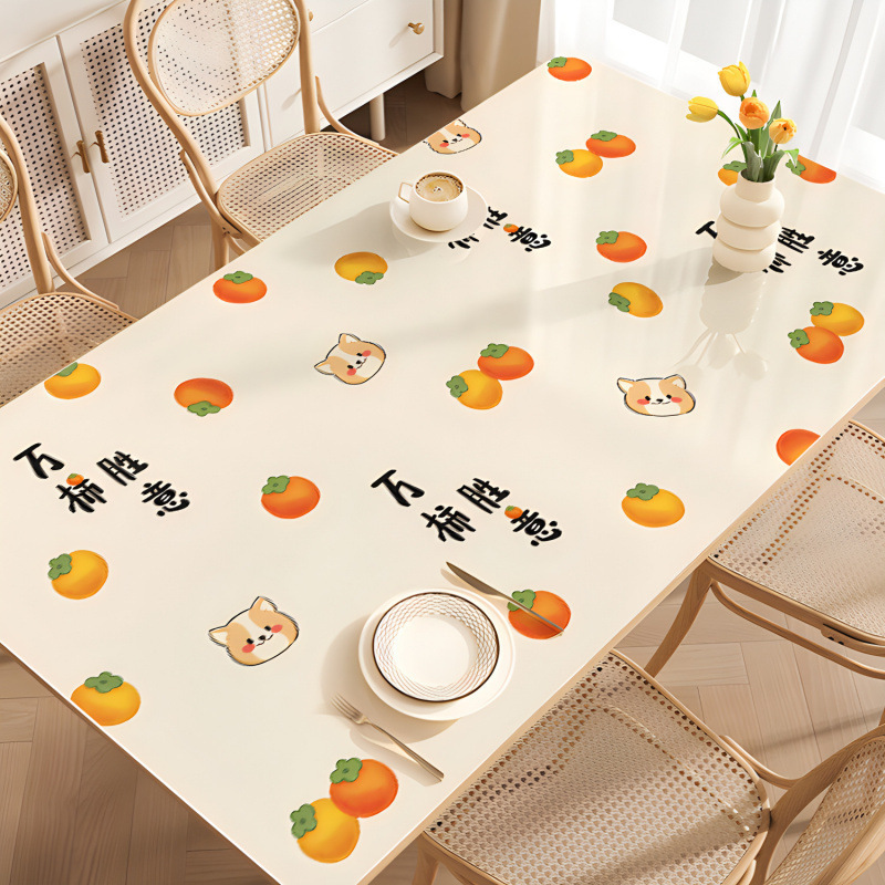 Tapallas de mesa impermeables a prueba de agua a prueba de aceite sin lavado a prueba de quemaduras almohadilla de mesa de vidrio suave sensación de lujo ligera tapallas de mesa de té almohadilla de mesa