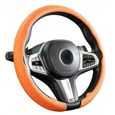 Steering wheel cover ultra-thin, one-piece, snap-on design