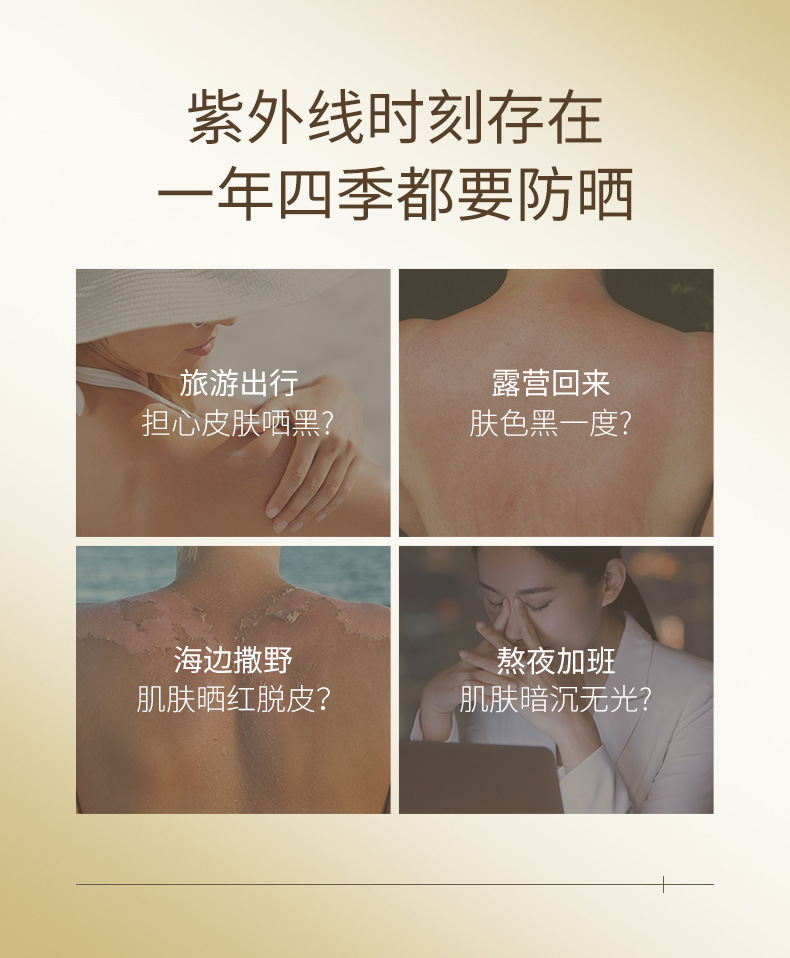 RCA Sunscreen SPF50+PA+++ Sunscreen 2-in-1 UV Protection Facial Sunscreen Lotion Specification drawing