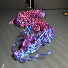 3d印刷中国龍30cm工芸品置物ネット紅創意模型手作りプレゼント活動関節龍地露店