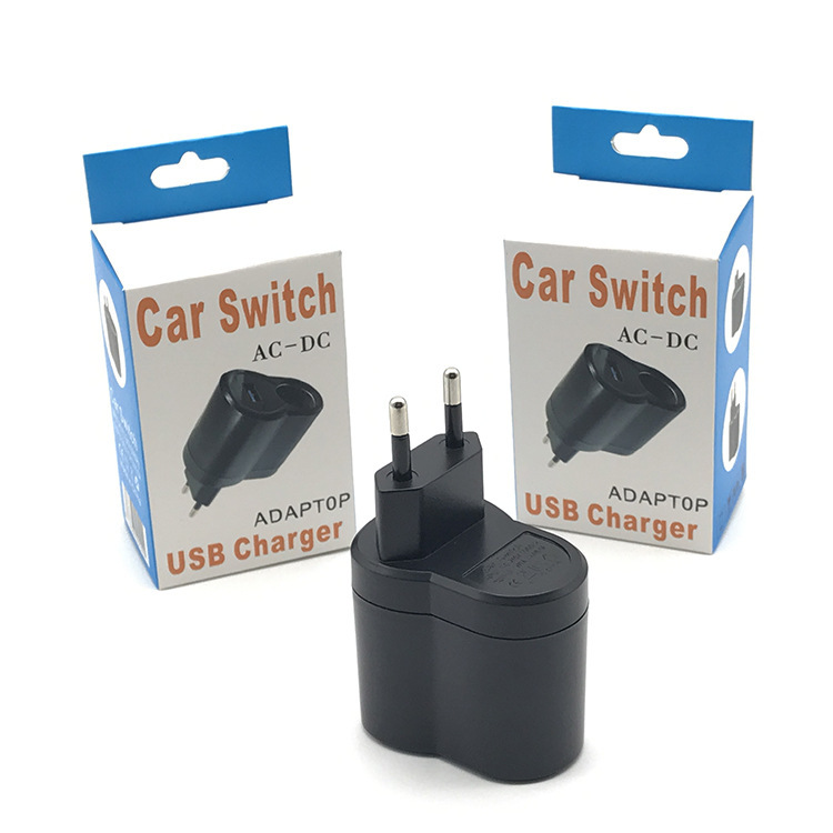 USB Charger Car Cigarette Lighter Converter Smart Ac to Dc Cigarette Lighter 220V to 12V Household Cigarette Lighter