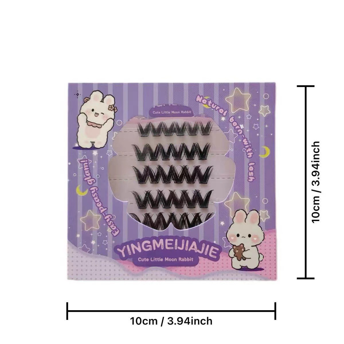 Parillas falsas transfronterizas sin pegamento, pestañas falsas de un solo grupo, pestañas falsas de aspecto natural de un solo grupo, pestañas falsas sin pegamento de Europa y América.