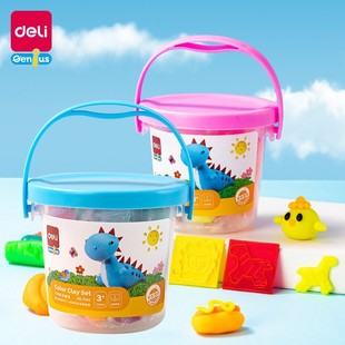 Deli 7022 Color Mud Set Clay Kindergarten Children 12 Color Handmade Plasticine Color Mud Magic Space Mud