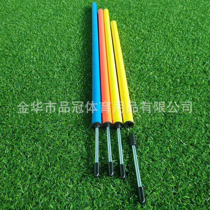 Marque de poste, fútbol, entrenamiento de fútbol, barra de tierra, barra de entrenamiento de bandera de 1,5 m, barra de advertencia de obstáculo