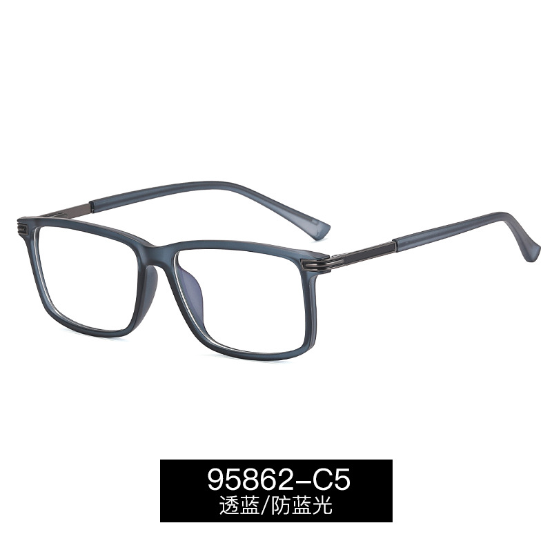 95862 de moda europea y americana marco hombres anti-azul luz gafas TR90 primavera pierna gafas de ordenador puede ser equipado con gafas de miopía
