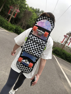 Skateboard Bag Backpack Children's Double Rocker Backpack Skateboard Storage Bag Land Rush Board Bag