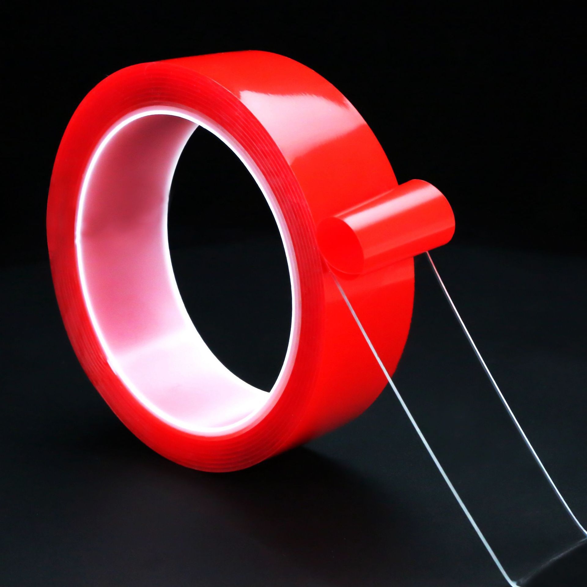 厂家红膜强力透明高粘汽车双面胶纳米亚克力泡棉防水无痕胶带