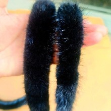 真毛水貂毛条旗袍唐装汉服香云纱滚边配饰量大优惠毛领子真毛皮草