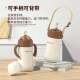 Infant thermos cup baby children straw drinking cup 316 stainless steel insulated feeding bottle maternal and child supplies