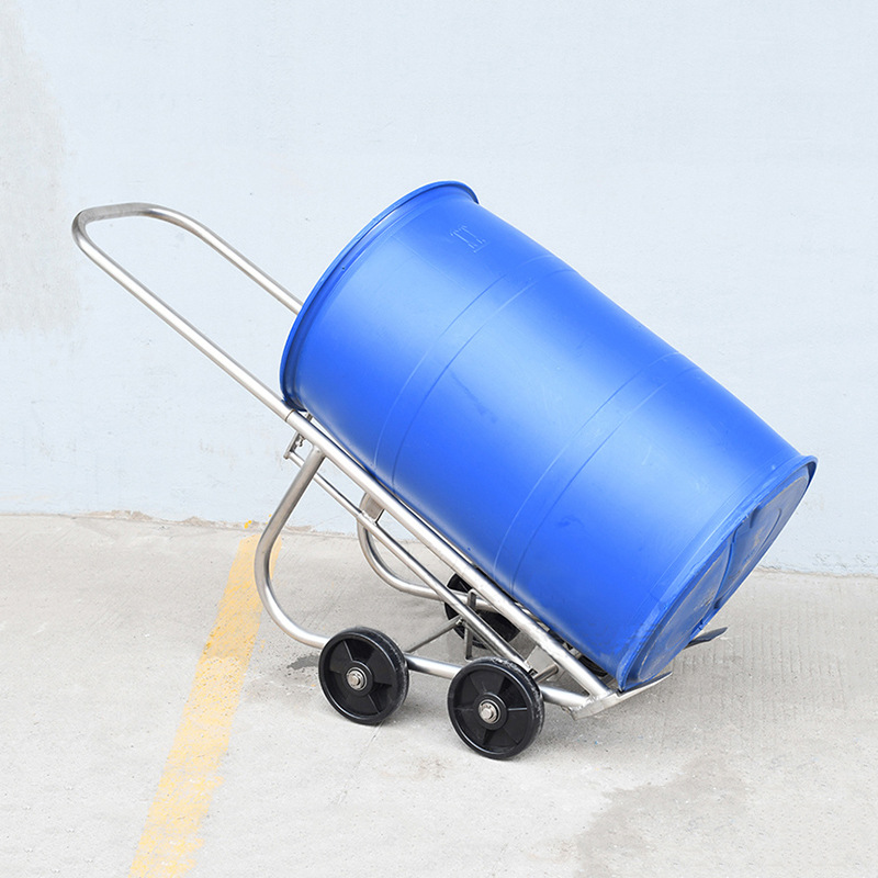 供应DF20B不锈钢多功能油桶搬运车机械式圆桶手动钢桶塑料桶通用