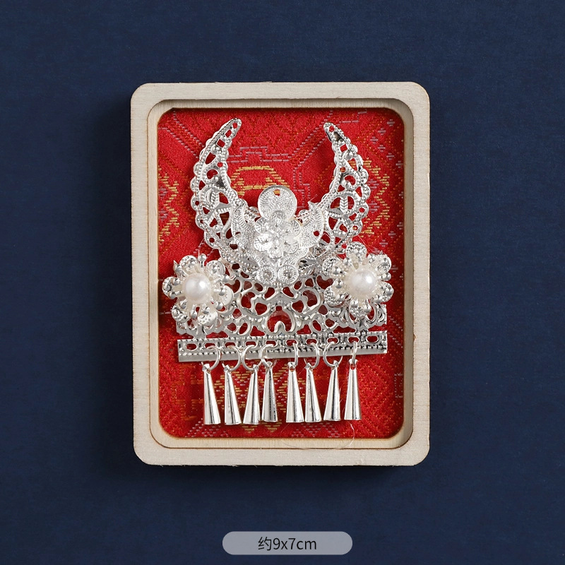 43-Zhuang Brocade Refrigerator Magnet (Moonlight Pear Blossom)