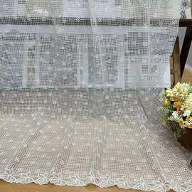 新品打底蕾丝布料网红网纱刺绣面料刺绣网纱刺绣面料时尚女装面料