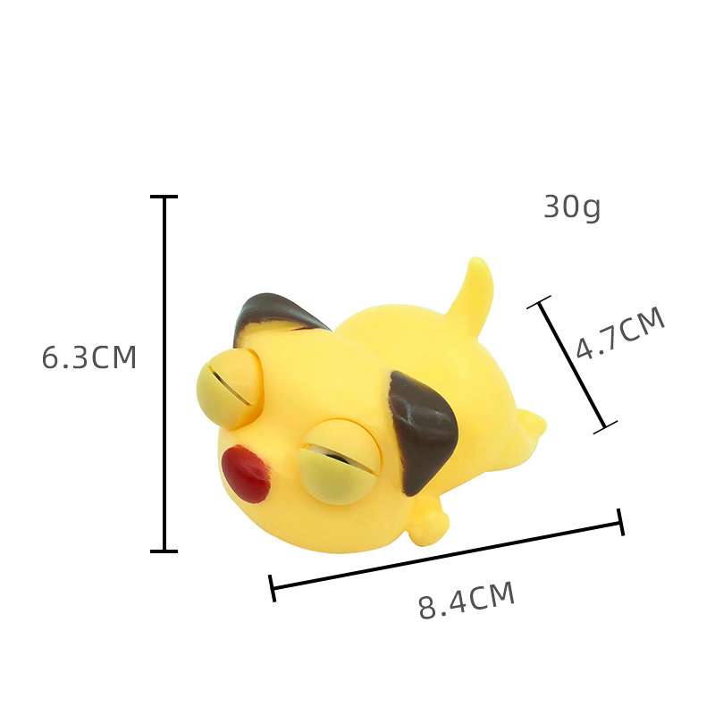 Squint 개 5-노란 빨간 코 다크 브라운 귀 귀 개