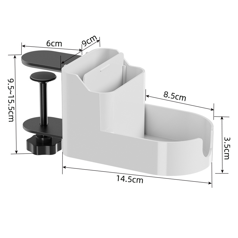 卓上回転式カップホルダー、テーブルサイドに穴あきカップスタンド、コーヒー飲料カップ収納ホルダー、テーブル置き物ラック
