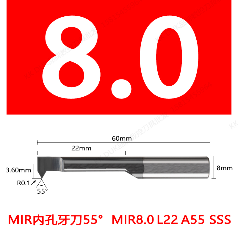 Superdur MIR tungsteno cortador de dientes de agujero pequeño acero inoxidable aleación de titanio SSS recubrimiento negro MIR3-MIR8.0