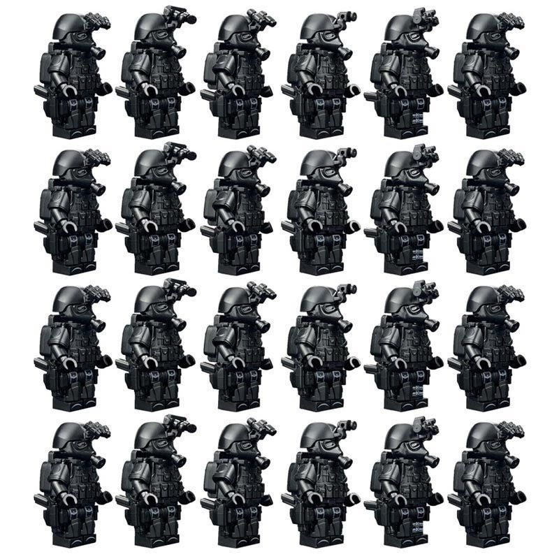 [メーカー卸売] レゴ軍事ビルディングブロック特殊部隊ミニフィギュア抗ウイルス SWAT フィギュア兵士子供用パズルと互換性があります。|undefined