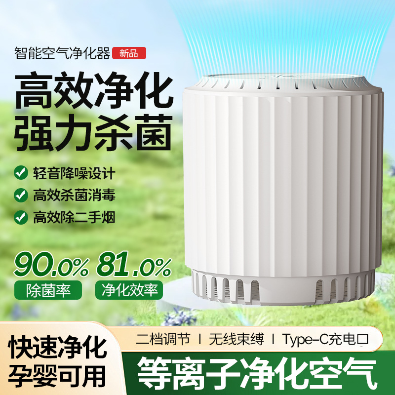 Air Purifier Office Desktop Small Mini Air Negative Ion Purifier Household Formaldehyde Removal Cross-Border
