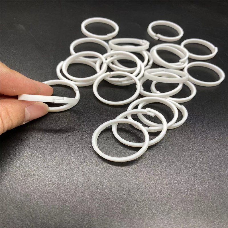 聚四氟乙烯PTFE圆环密封圈平垫片1只起做斜口Z字型开口塑料王