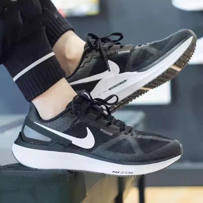 Pure original zoom Structure25 moon landing Pegasus 25 generation men's and women's mesh permeable cushion sports carbon plate running shoes