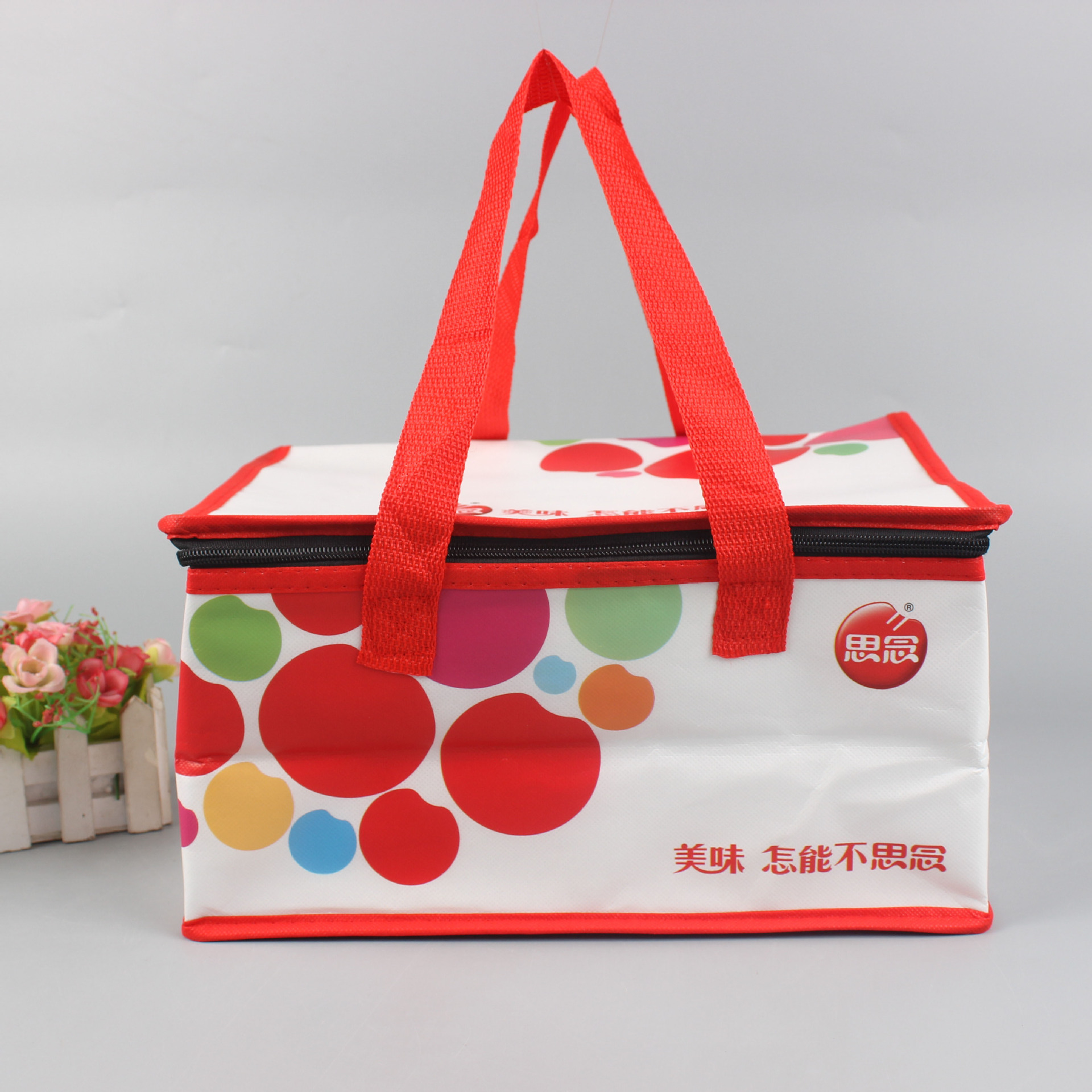 海鲜蛋糕特色加厚外卖手提铝箔保温袋专用可大容量冷藏饭盒定加固